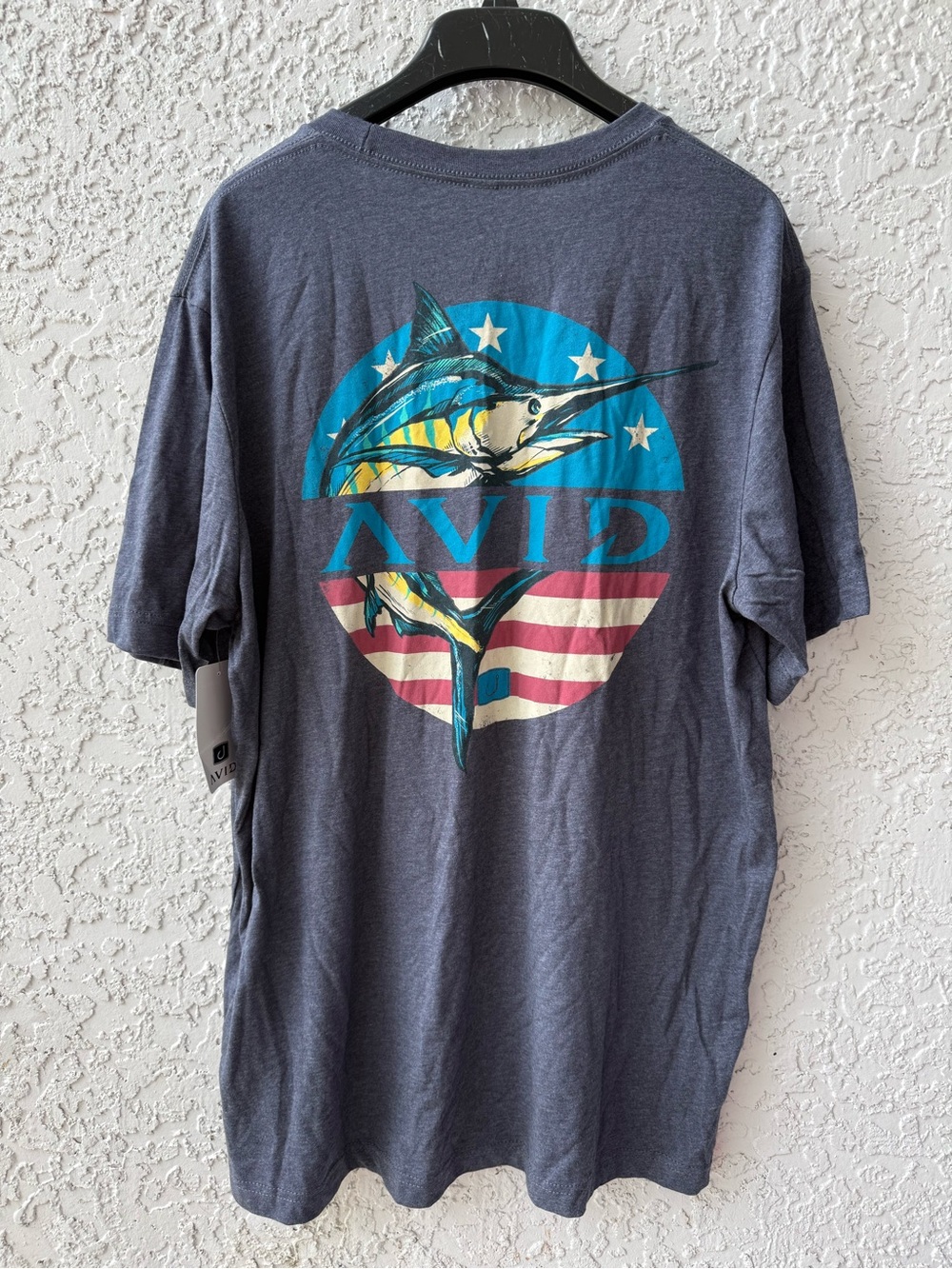 Avid Men’s Short Sleeve Marlin Graphic Fishing T-Shirt XL